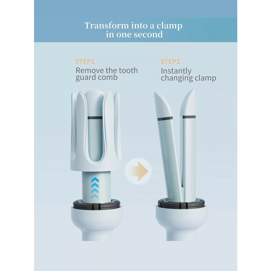 Automatic Rotating Ceramic Hair Curling Iron Blue / European plug Apparel and Accessories