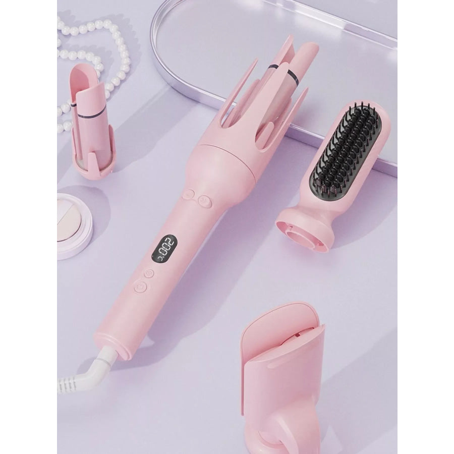 Automatic Rotating Ceramic Hair Curling Iron Blush Pink / European plug Apparel and Accessories