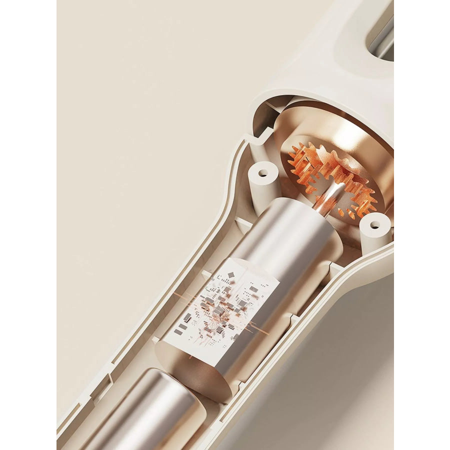 Automatic Rotating Ceramic Hair Curling Iron Beige / European plug Apparel and Accessories