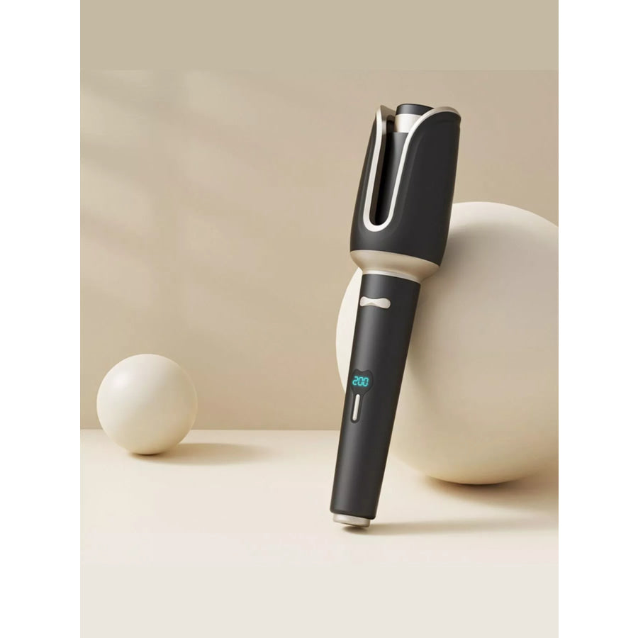 Automatic Rotating Ceramic Hair Curling Iron Black / European plug Apparel and Accessories