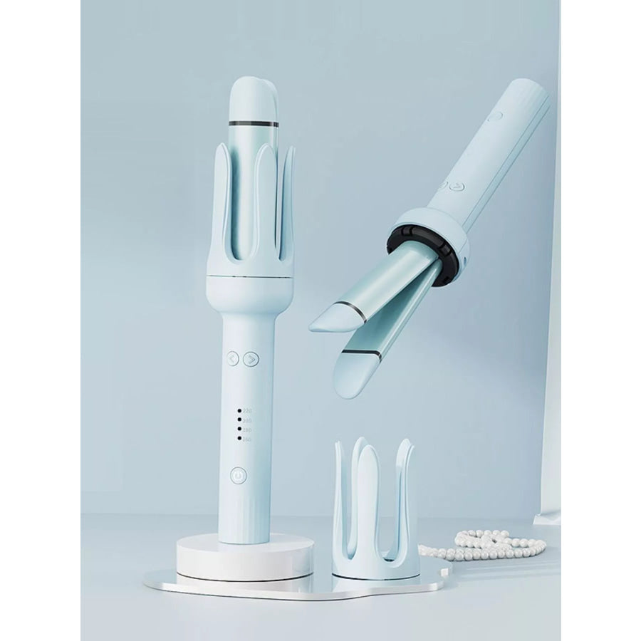 Automatic Rotating Ceramic Hair Curling Iron Blue / European plug Apparel and Accessories