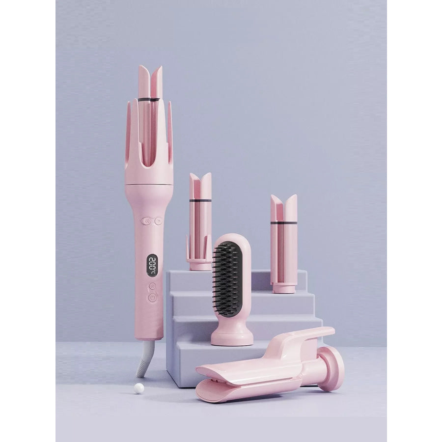 Automatic Rotating Ceramic Hair Curling Iron Blush Pink / European plug Apparel and Accessories