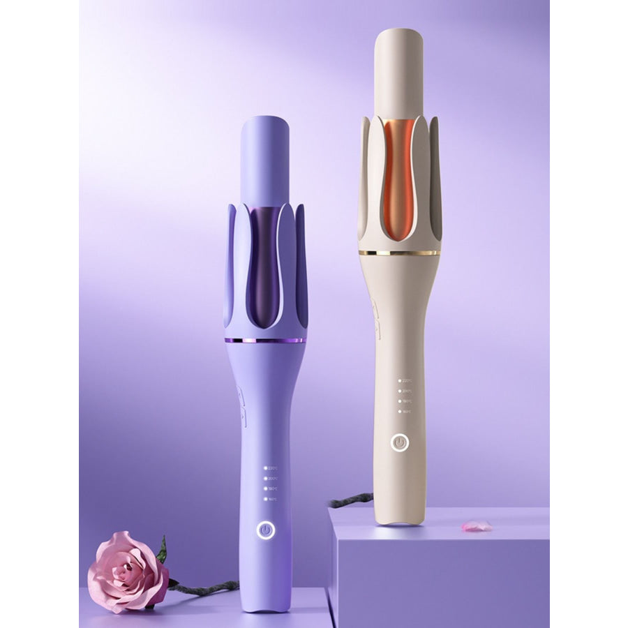 Automatic Rotating Ceramic Hair Curling Iron Lavender / European plug Apparel and Accessories