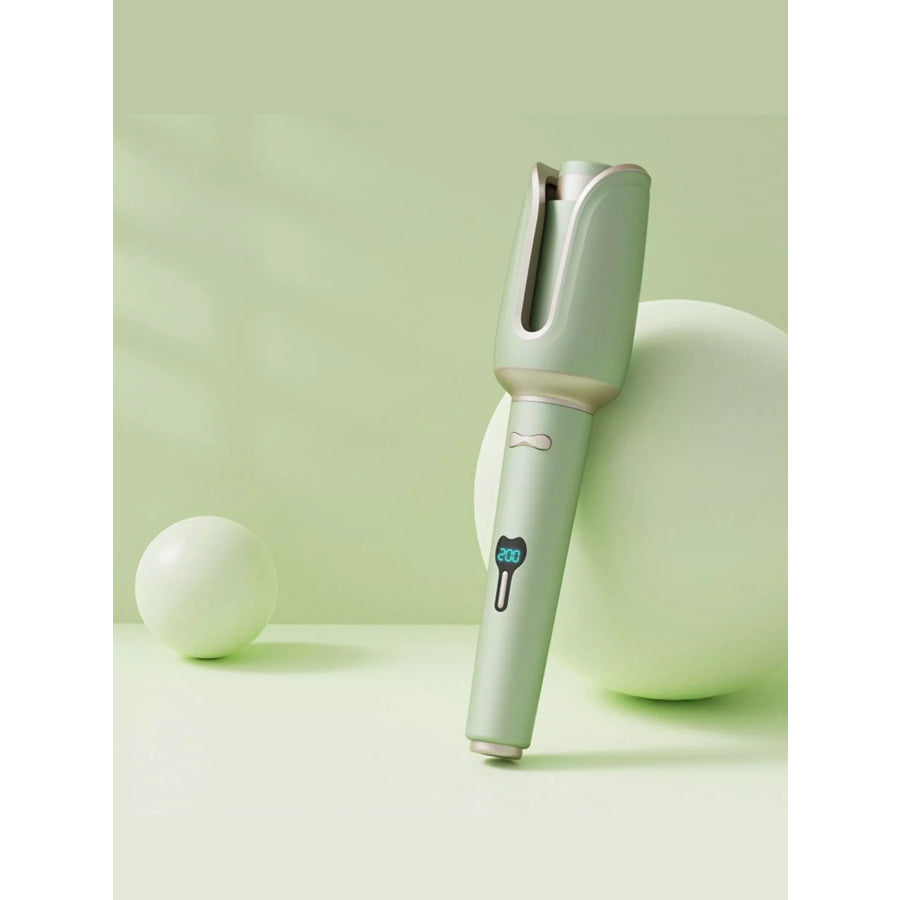 Automatic Rotating Ceramic Hair Curling Iron Light Green / European plug Apparel and Accessories