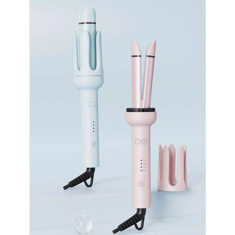Automatic Rotating Ceramic Hair Curling Iron Pink / European plug Apparel and Accessories