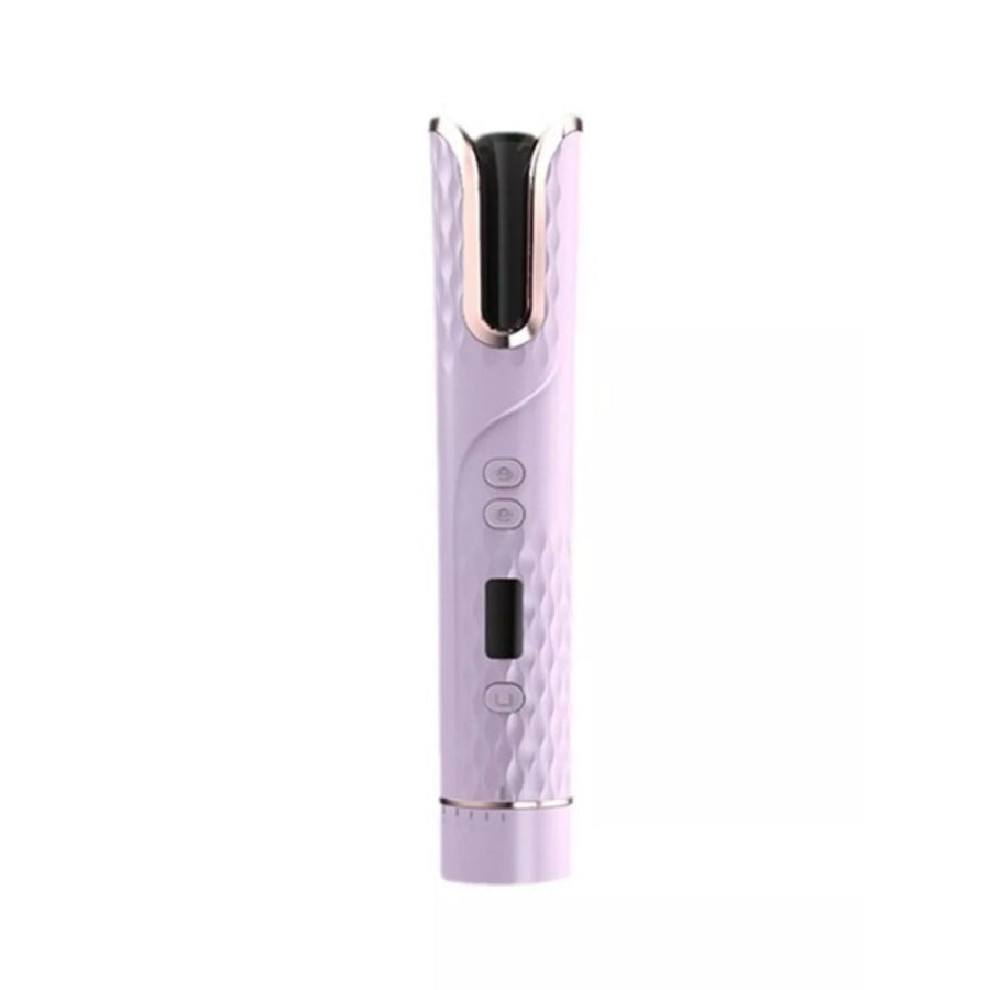 Automatic Rotating Ceramic Hair Curling Iron Pink Purple / One Size Apparel and Accessories