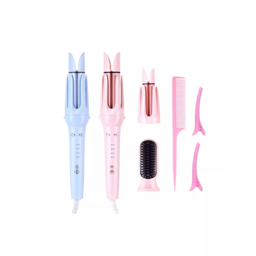 Automatic Rotating Hair Curling Iron Light Blue / European plug Apparel and Accessories