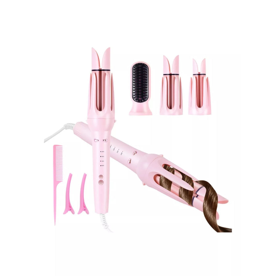 Automatic Rotating Hair Curling Iron Blush Pink / European plug Apparel and Accessories