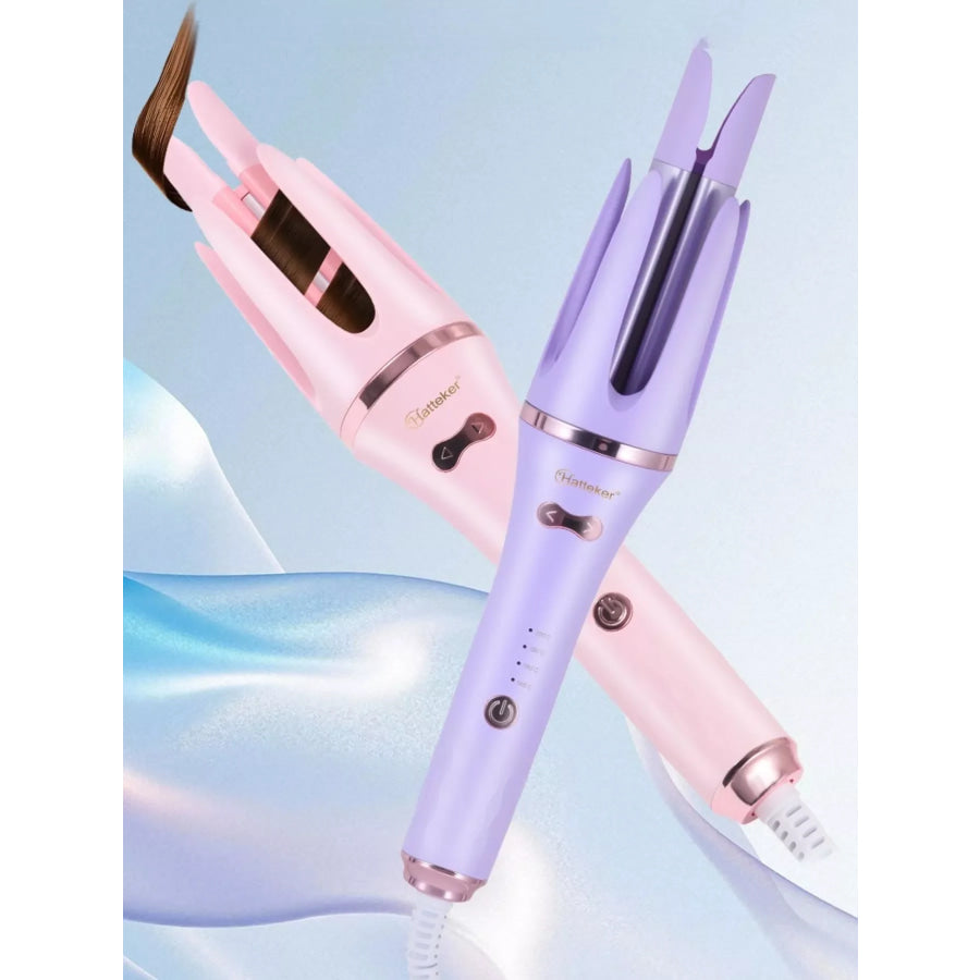 Automatic Rotating Hair Curling Iron Lavender / European plug Apparel and Accessories