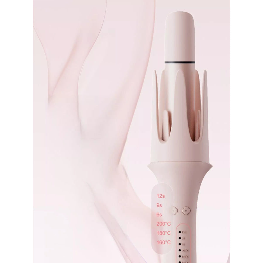 Automatic Rotating Hair Curling Iron Watermelon pink / European plug Apparel and Accessories