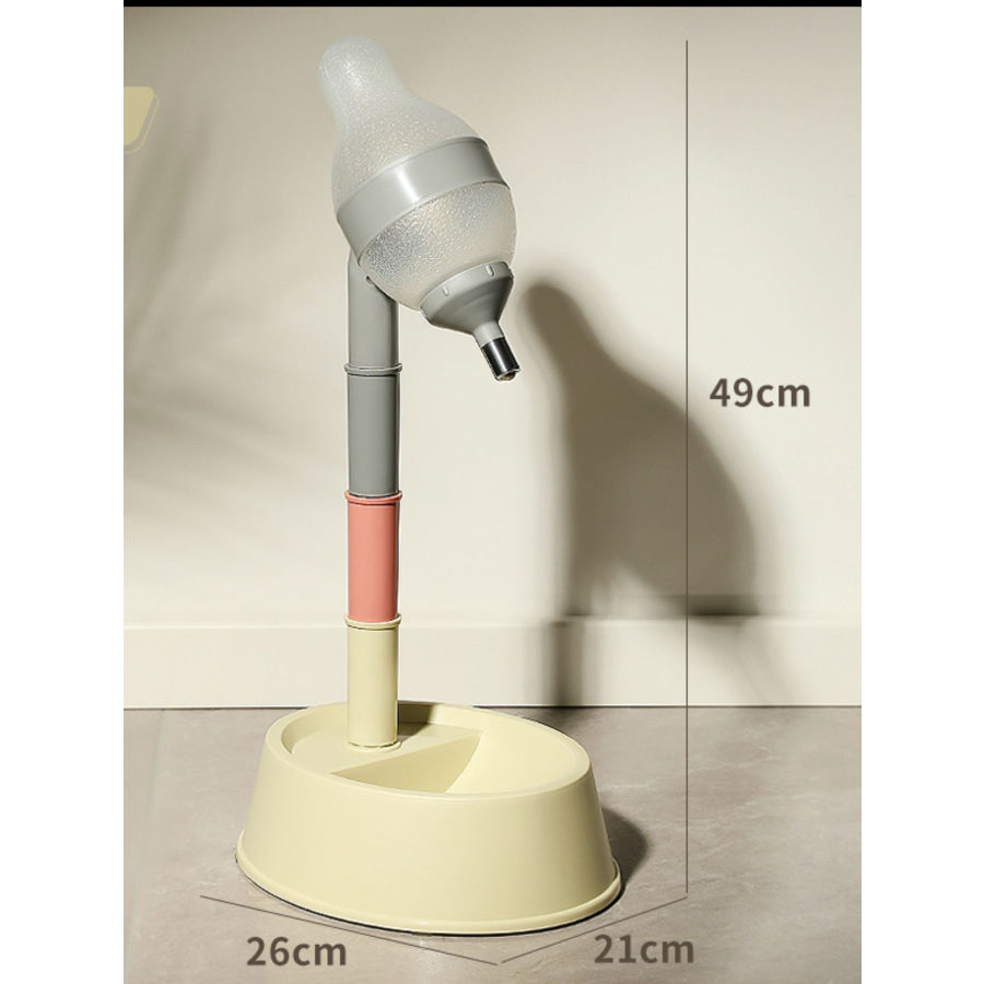 Automatic Water Dispenser Pet Bowl Beige [height adjustable] / One Size Apparel and Accessories