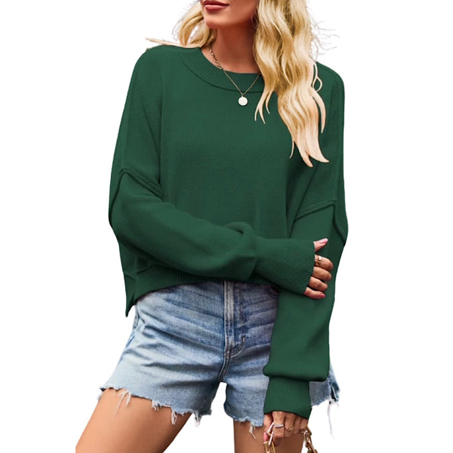 Autumn Breeze Green Crop Sweater WS 104 Sweaters