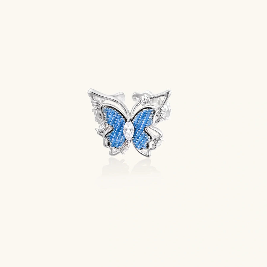 Azure Butterfly Ring by Sandee Rain Boutique Rings