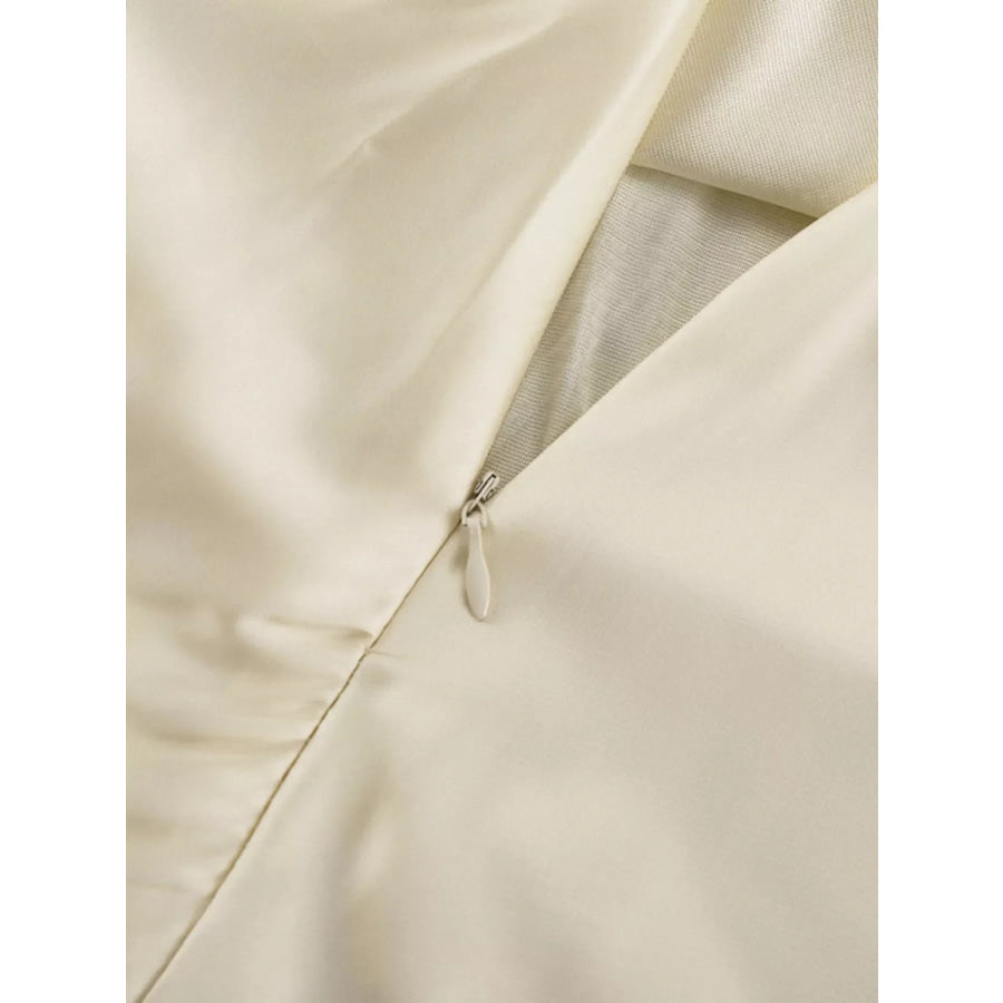 Backless Long Sleeve Mini Dress Apparel and Accessories