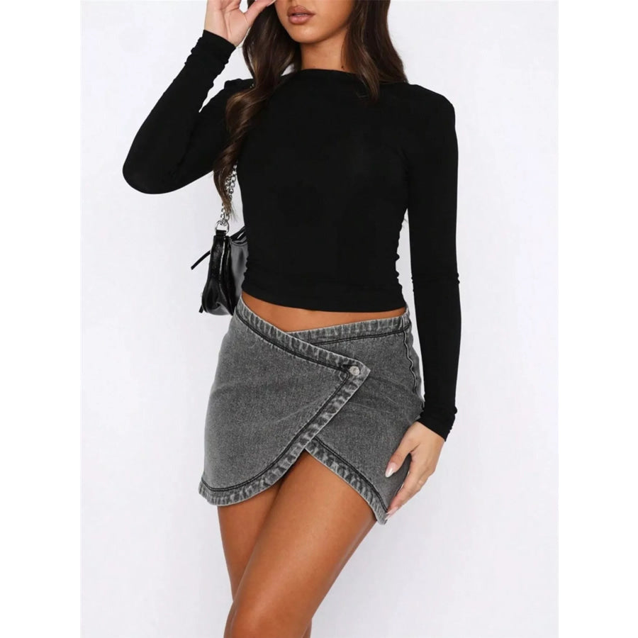 Backless Long Sleeve Slim Fit T-Shirt Apparel and Accessories
