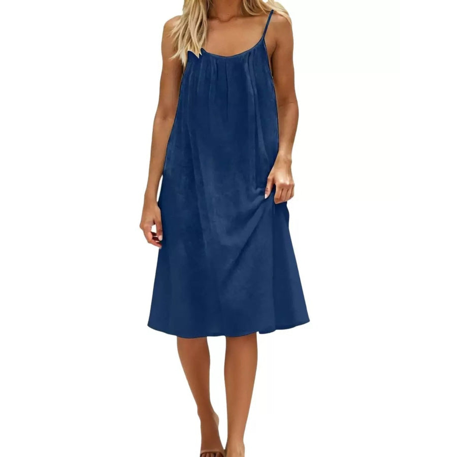 Backless Spaghetti Strap Casual Dress Apparel and Accessories