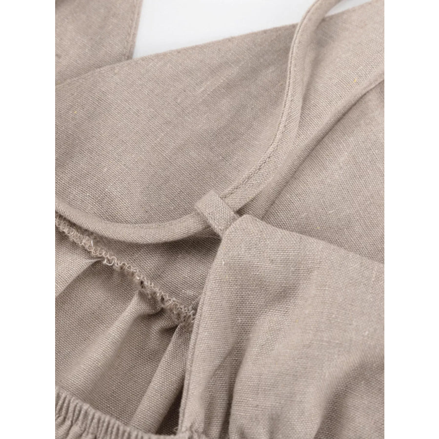 Backless Spaghetti Strap Mini Dress Apparel and Accessories