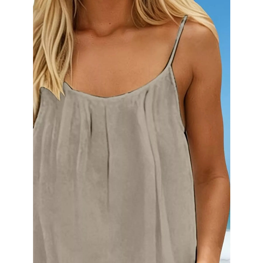 Backless Spaghetti Strap Mini Dress Apparel and Accessories