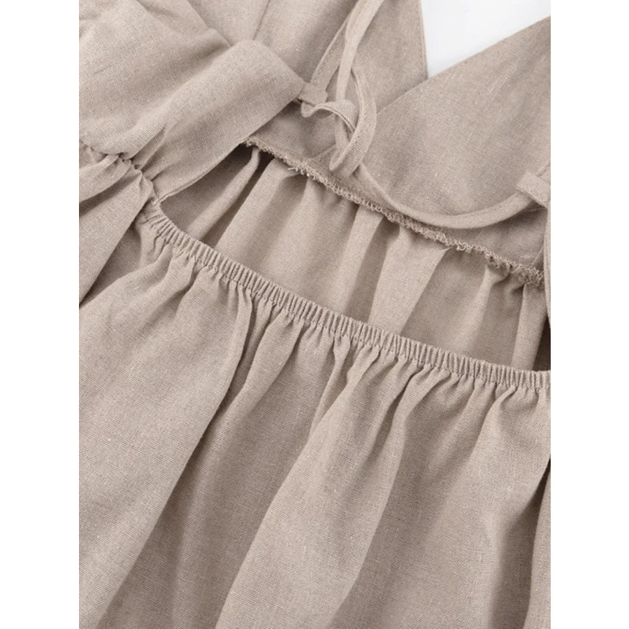 Backless Spaghetti Strap Mini Dress Apparel and Accessories
