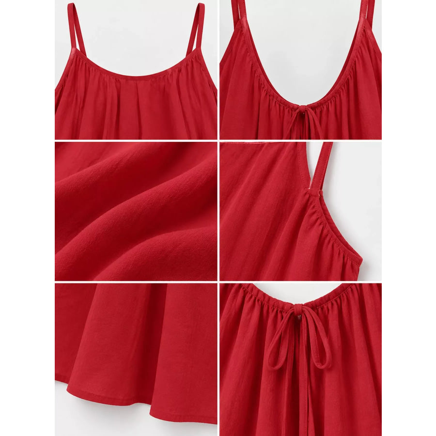Backless Spaghetti Strap Mini Dress Apparel and Accessories