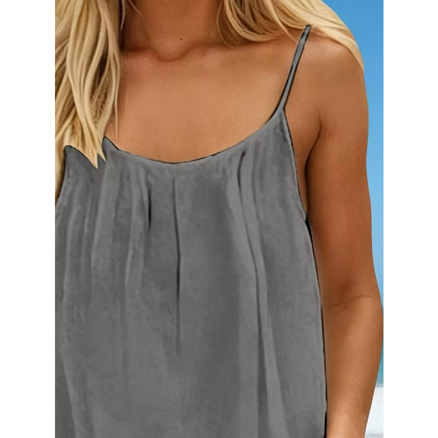 Backless Spaghetti Strap Mini Dress Apparel and Accessories