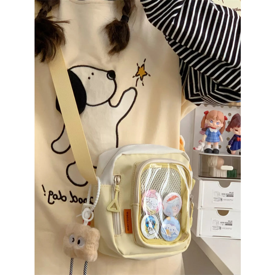 Badge Display Crossbody Bag Apparel and Accessories
