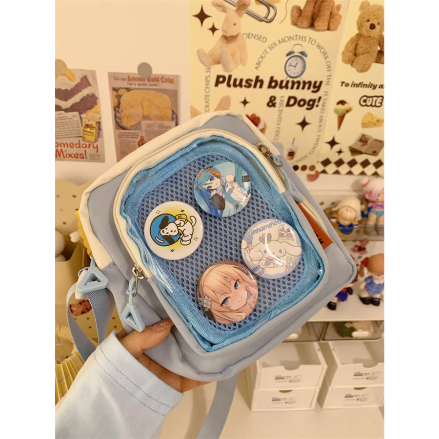 Badge Display Crossbody Bag Apparel and Accessories