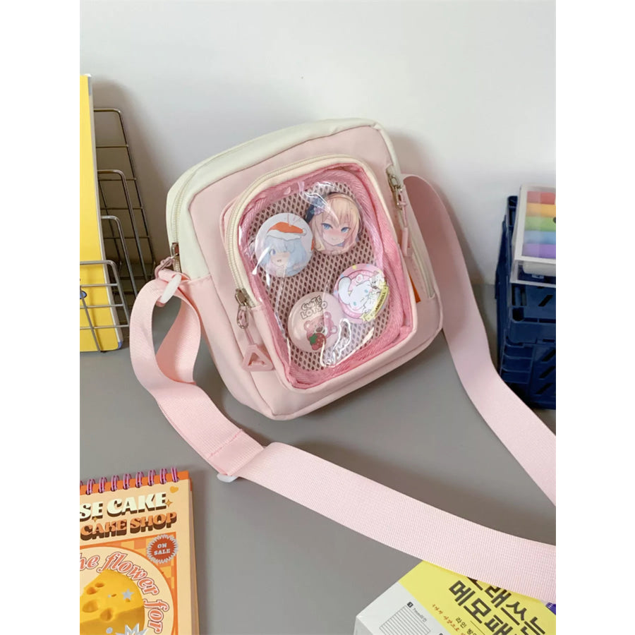 Badge Display Crossbody Bag Apparel and Accessories