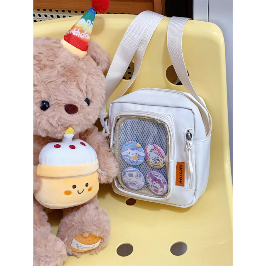 Badge Display Crossbody Bag Apparel and Accessories