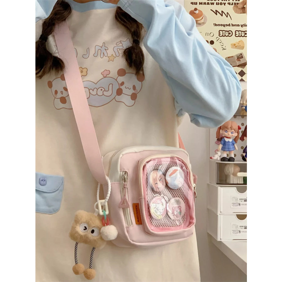 Badge Display Crossbody Bag Apparel and Accessories