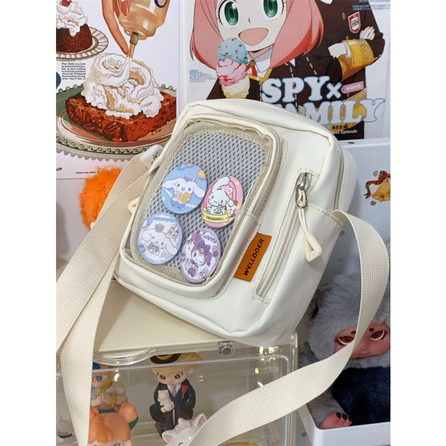Badge Display Crossbody Bag Apparel and Accessories
