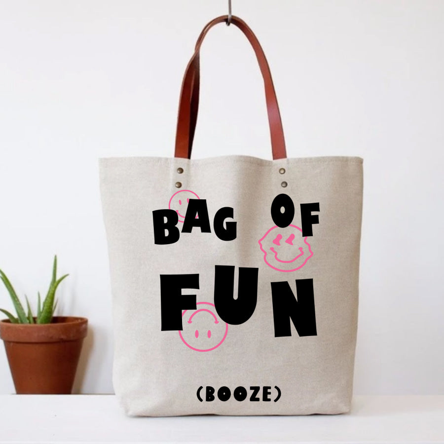 Bag Of Fun (Booze) Tote Bag Tote Bag