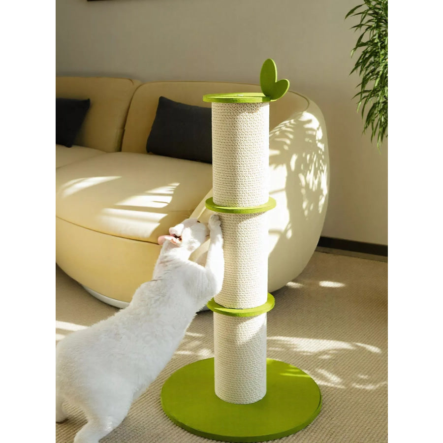 Bamboo Shaped Cat Scratching Post Lime / ONESIZE Apparel and Accessories