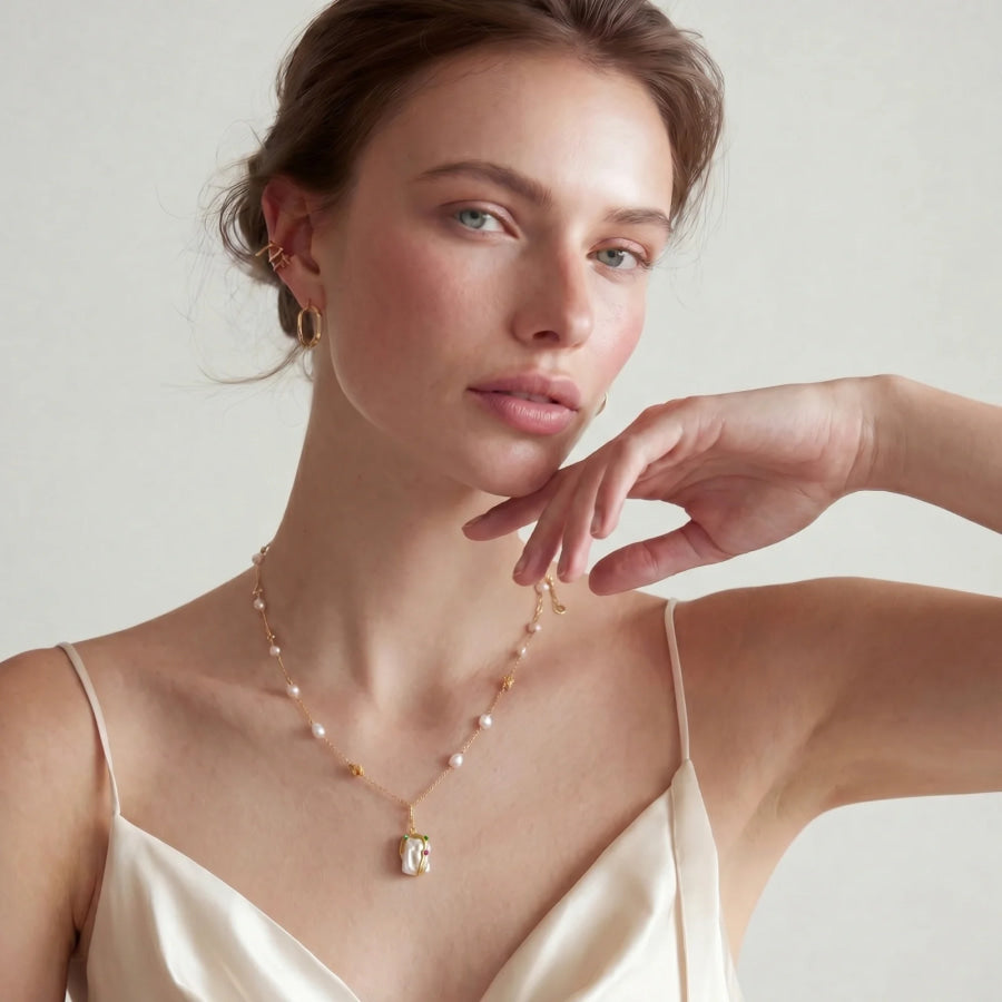 Baroque Bloom Necklace by Sandee Rain Boutique Necklaces