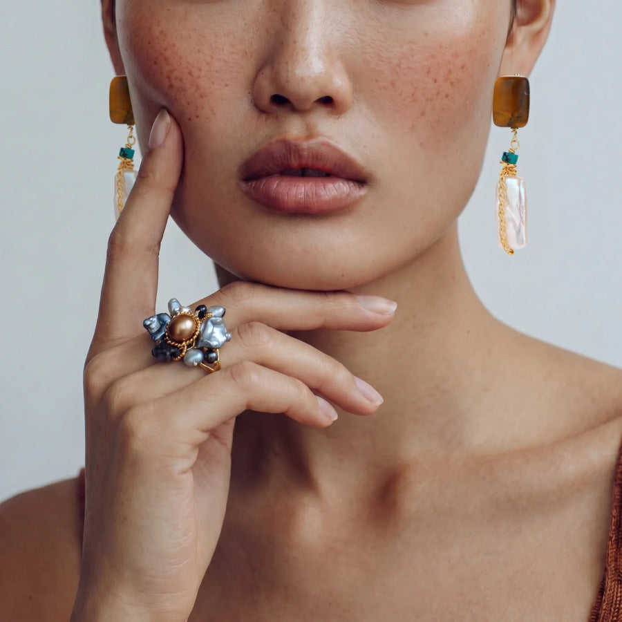 Baroque Bloom Ring by Sandee Rain Boutique Rings