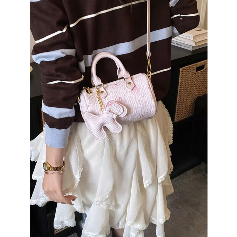 Barrel Crossbody Bag Pink / One Size Apparel and Accessories