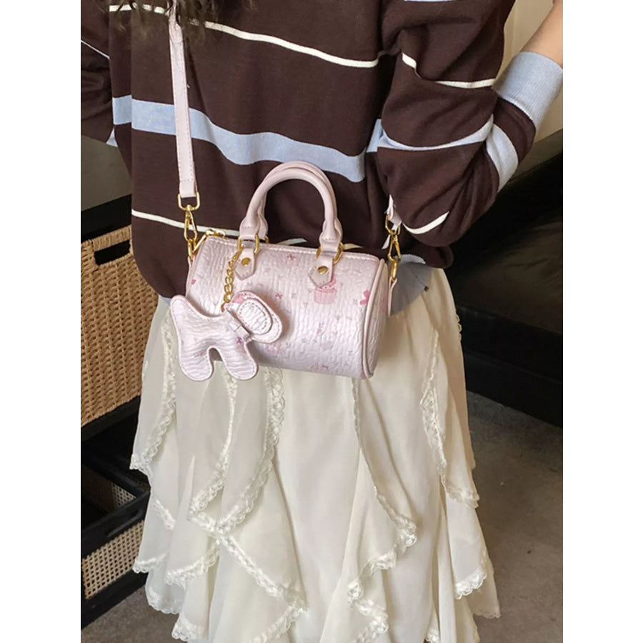 Barrel Crossbody Bag Pink / One Size Apparel and Accessories