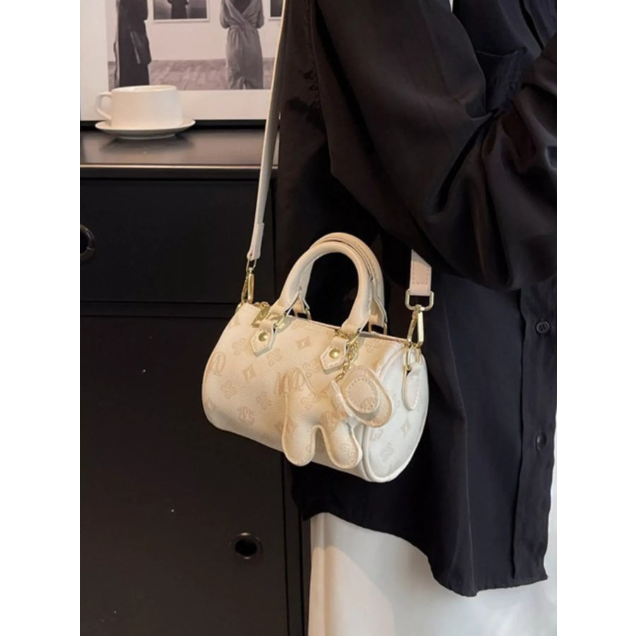 Barrel Crossbody Bag with Charm Apparel and Accessories