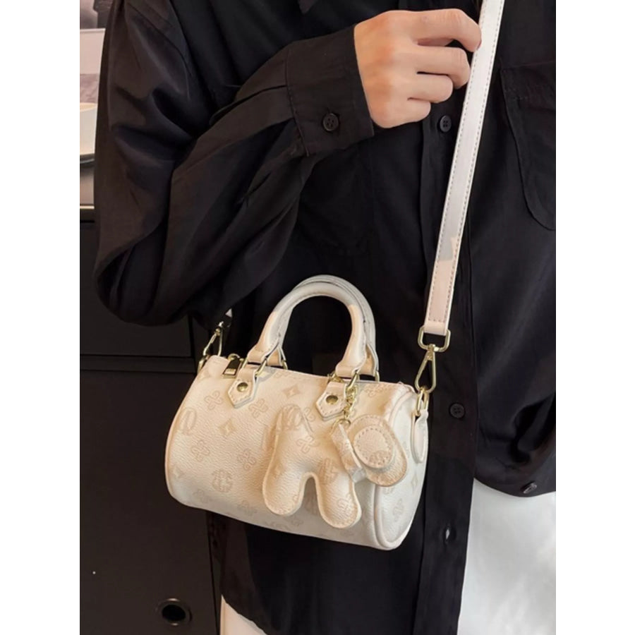Barrel Crossbody Bag with Charm Apparel and Accessories