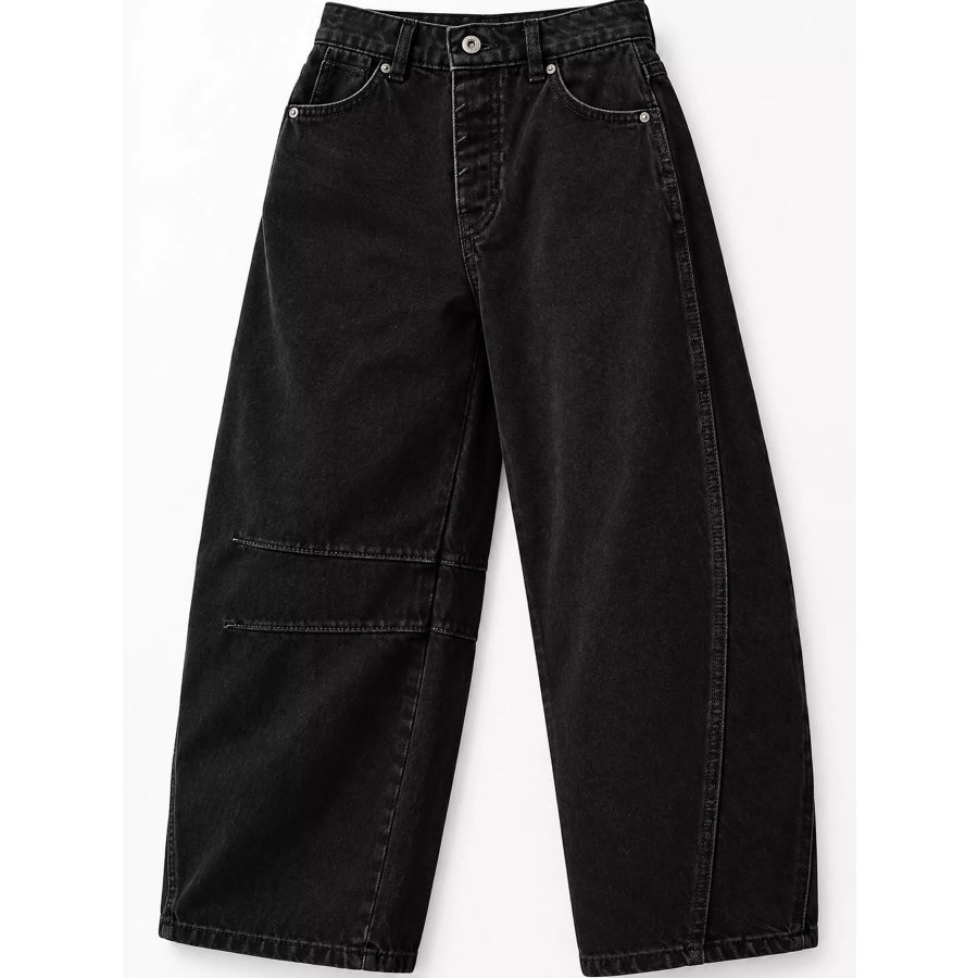 Barrel-Leg Jeans Apparel and Accessories