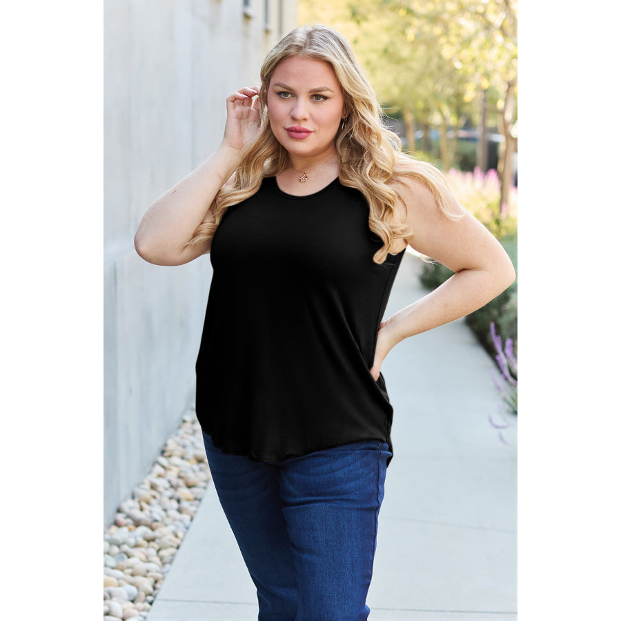 Basic Bae Bamboo Full Size Round Neck Tank Apparel and Accessories