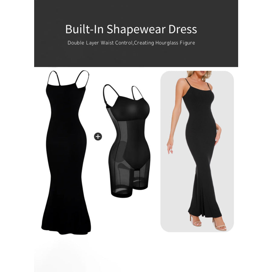 Basic Bae Built-In Shapewear Sleeveless Maxi Dress Apparel and Accessories