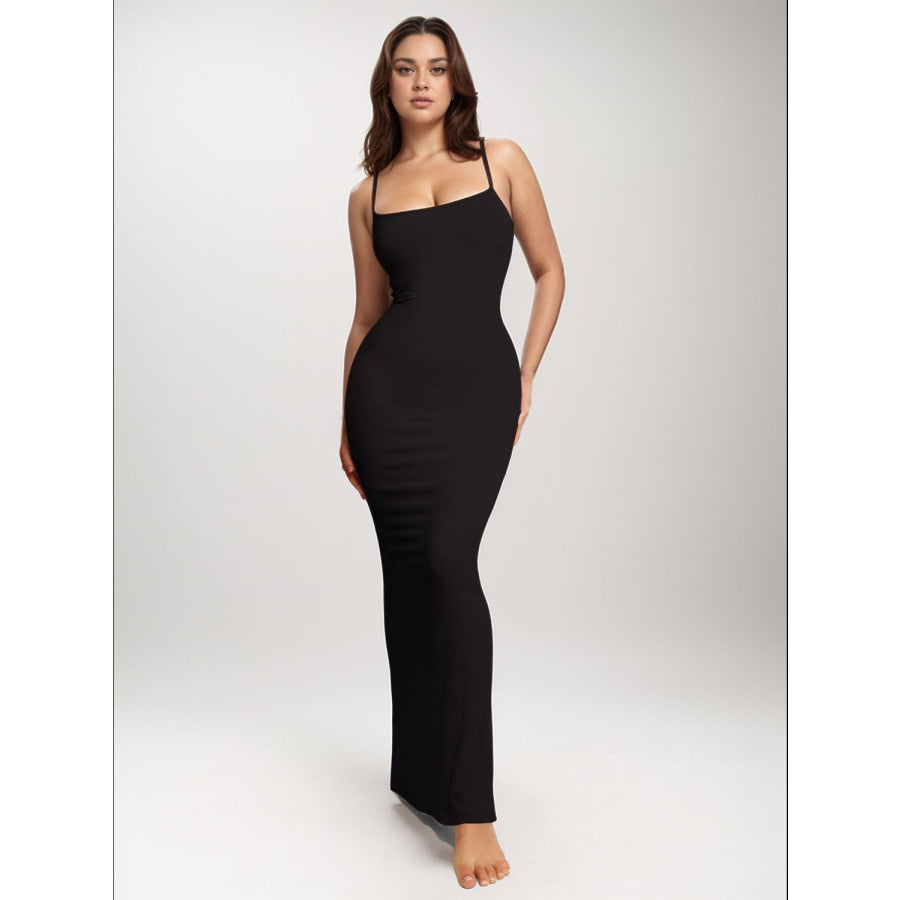 Basic Bae Built-In Shapewear Sleeveless Maxi Dress Black / S Apparel and Accessories