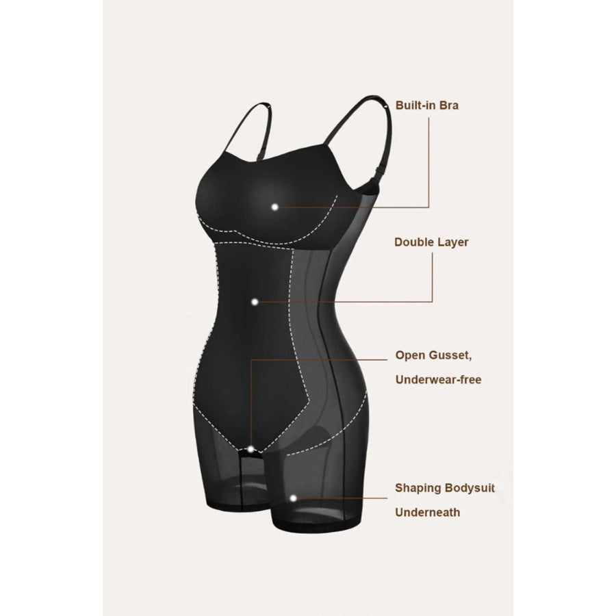 Basic Bae Built-In Shapewear Square Neck Short Sleeve Maxi Dress Apparel and Accessories