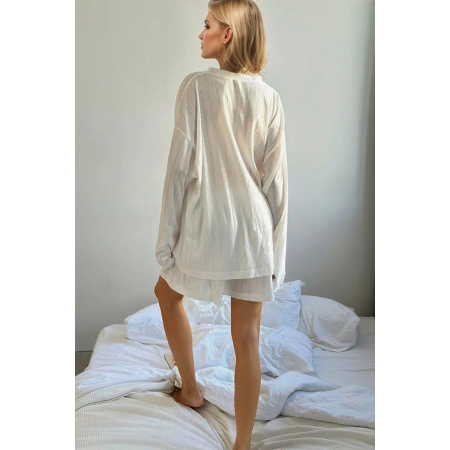 Basic Bae Buttery-Soft Breathable Round Neck Top and Shorts Set Apparel and Accessories