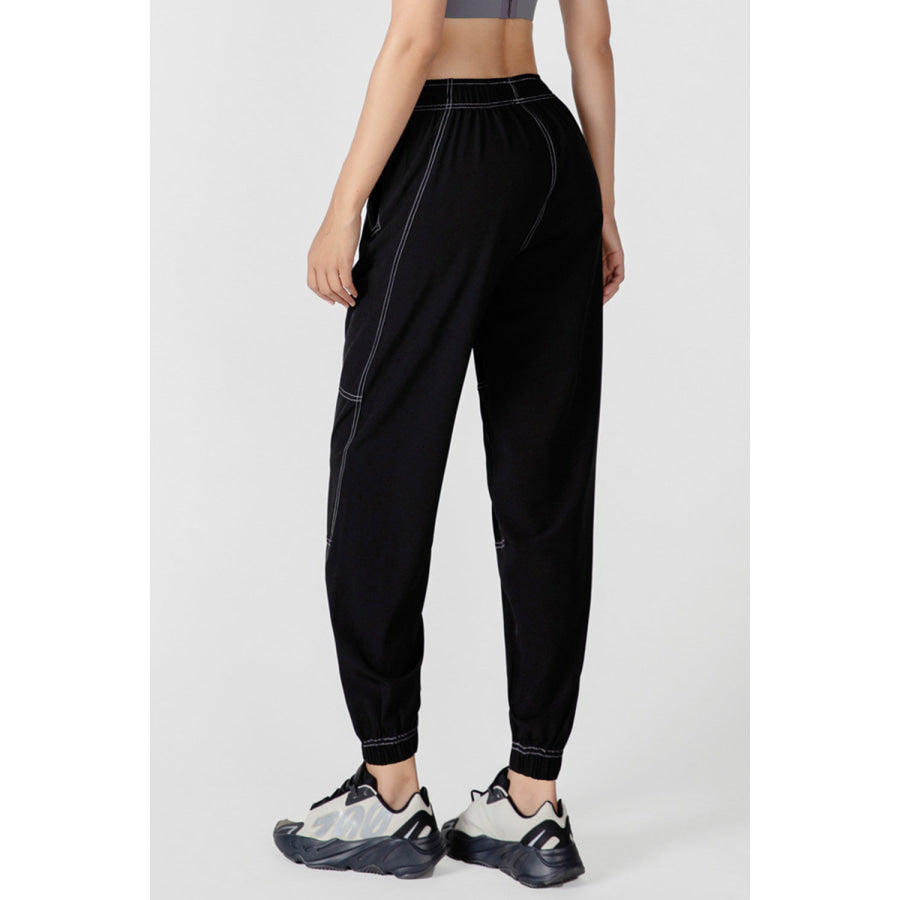 Basic Bae Drawstring Joggers with Pockets Black / S Apparel and Accessories