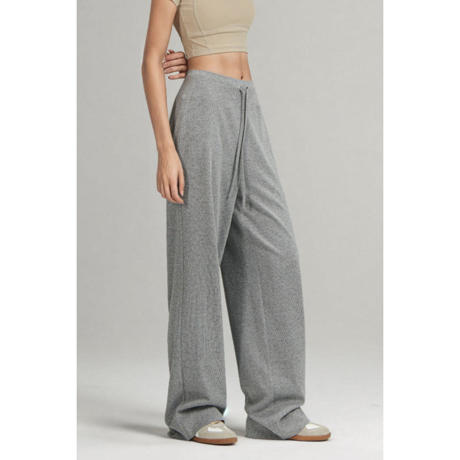 Basic Bae Drawstring Wide Leg Pants Apparel and Accessories