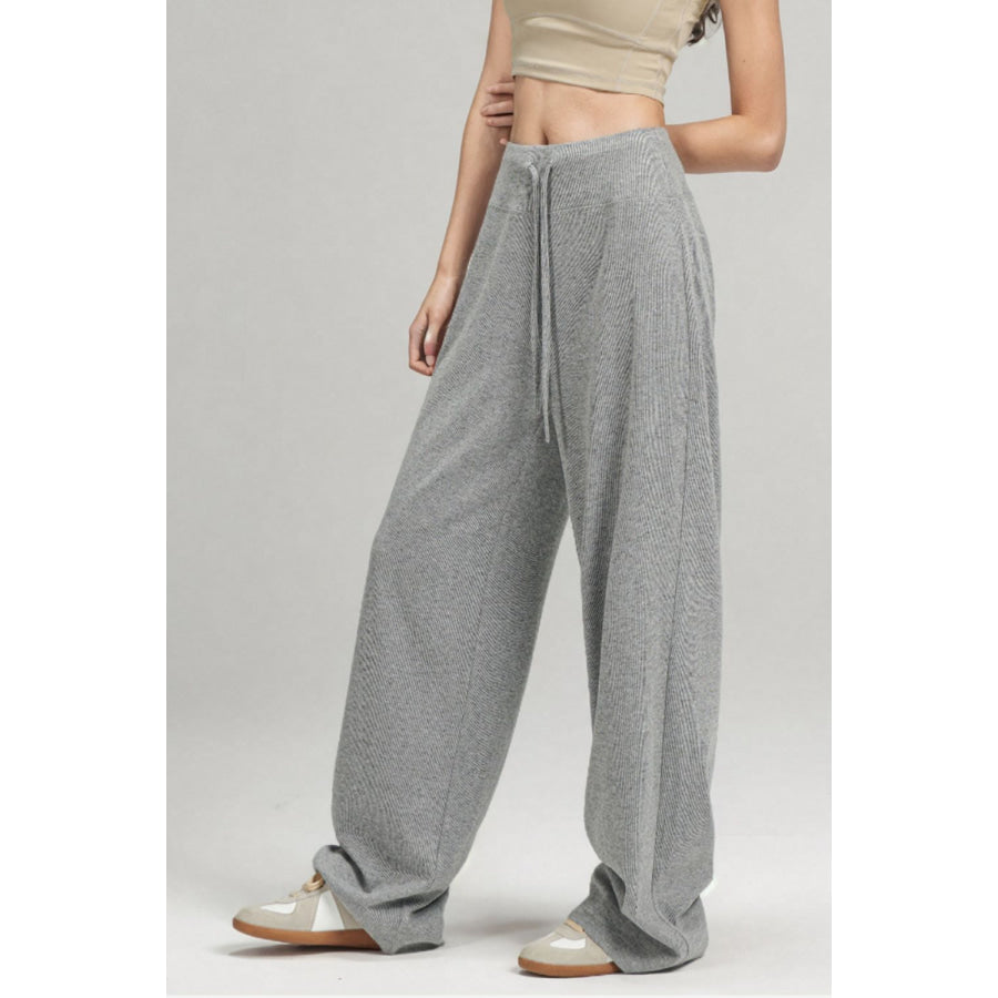 Basic Bae Drawstring Wide Leg Pants Apparel and Accessories