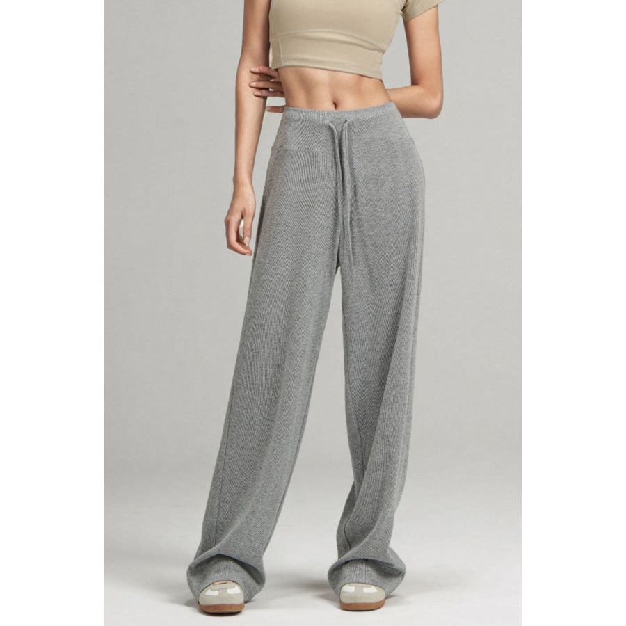 Basic Bae Drawstring Wide Leg Pants Apparel and Accessories