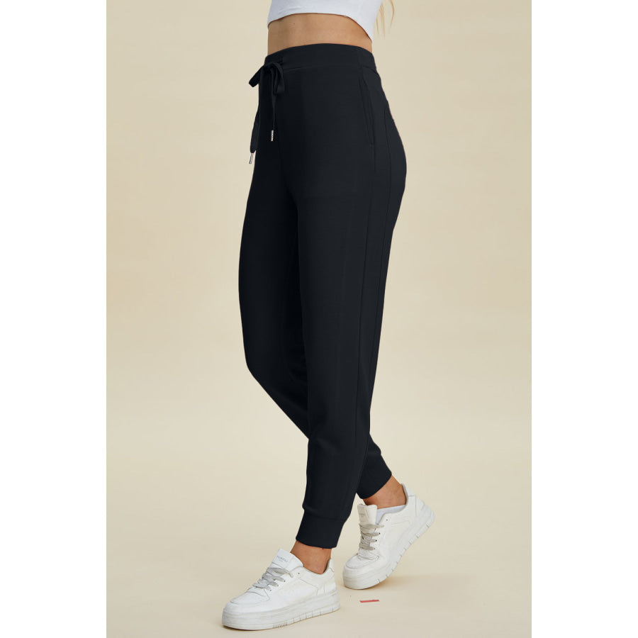 Basic Bae Full Size Air Scuba Drawstring High Waist Joggers Apparel and Accessories